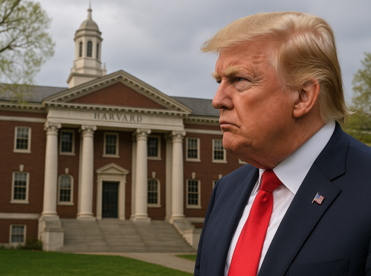 ハーバード vs トランプ：留学生と大学の生き残り戦略イメージ