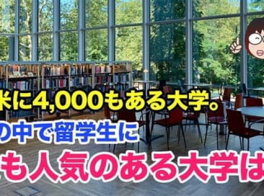全米4,000校の中から、留学生に人気のアメリカ大学ベスト5をご紹介！イメージ